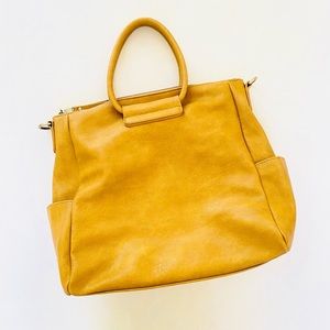 Antik Kraft Gold Vegan Leather Shoulder Bag